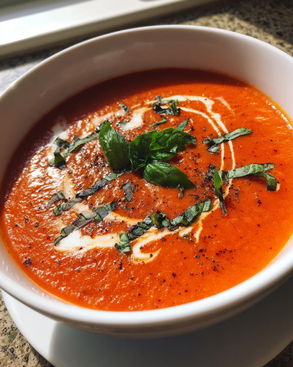 Velvety Smooth Tomato Basil Soup (One-Pot Wonder) - detail 2