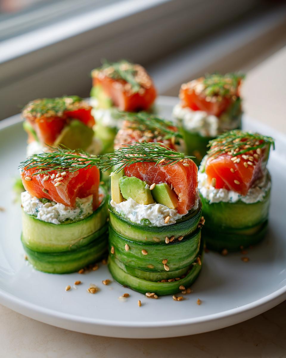 Viral Cucumber Cream Cheese Sushi - detail 1
