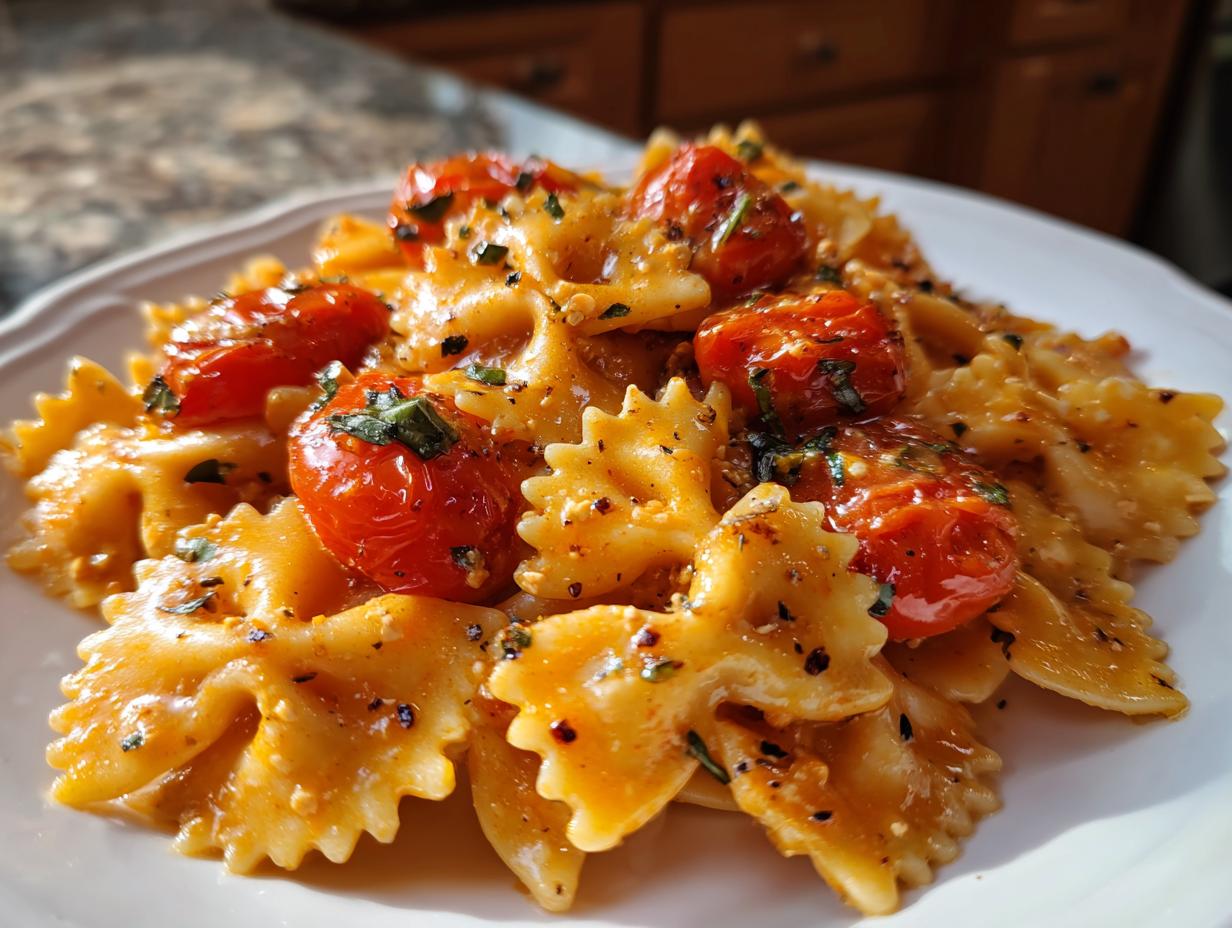 Viral Garlic Butter Baked Feta Pasta triumph