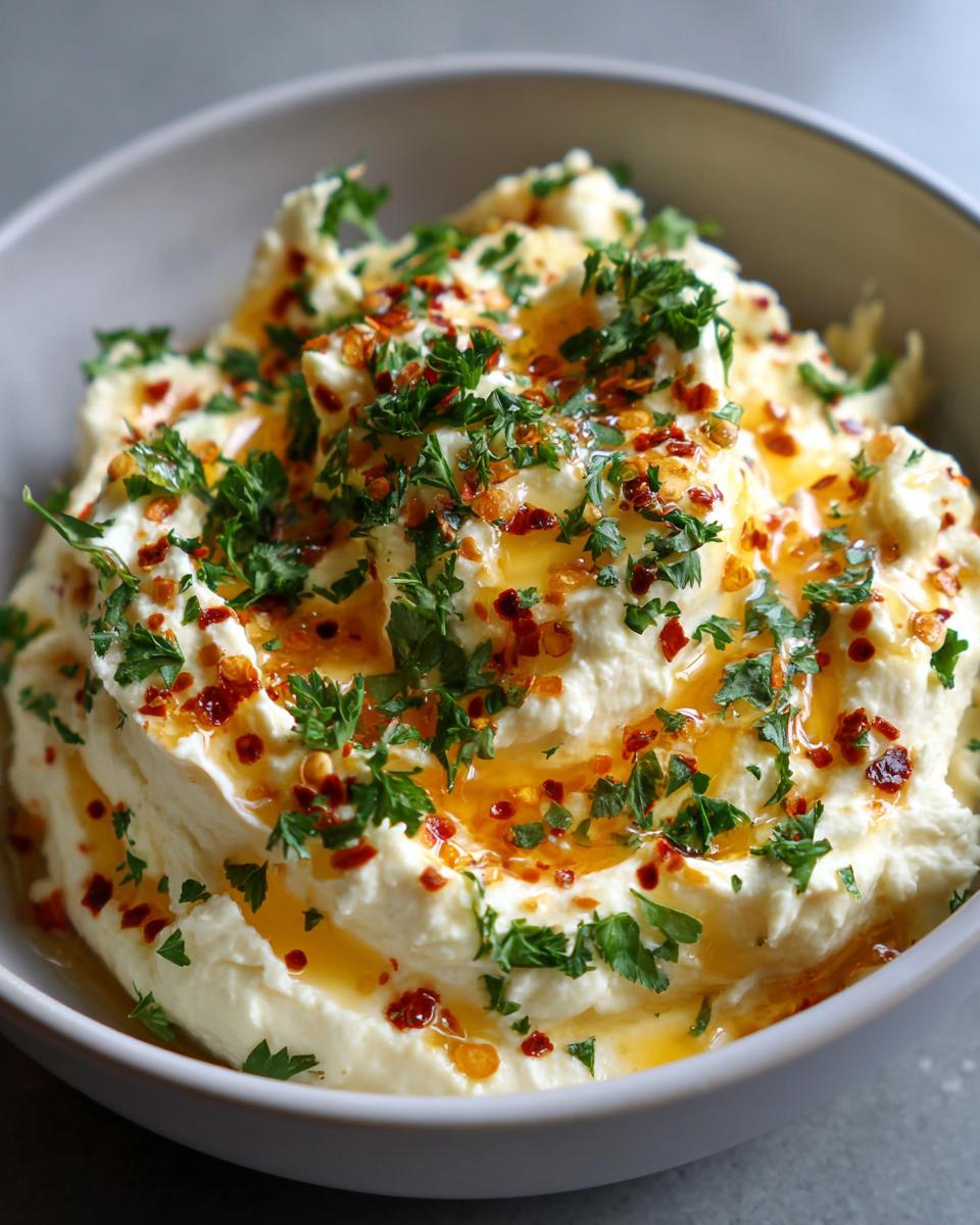 Stunning 11-Min Whipped Ricotta & Hot Honey Dip 4 Whipped Ricotta Cheese & Hot Honey Dip - detail 1