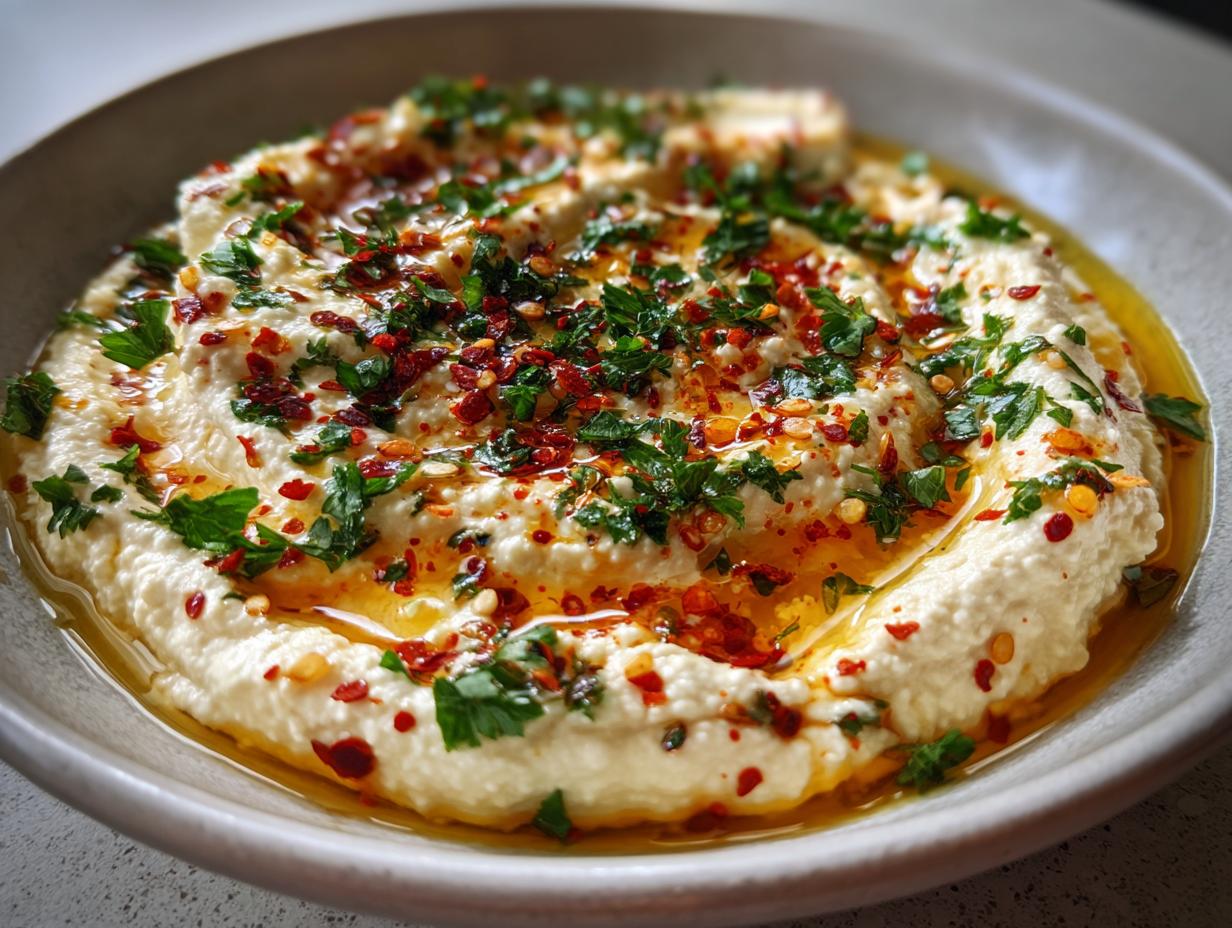 Stunning 11-Min Whipped Ricotta & Hot Honey Dip