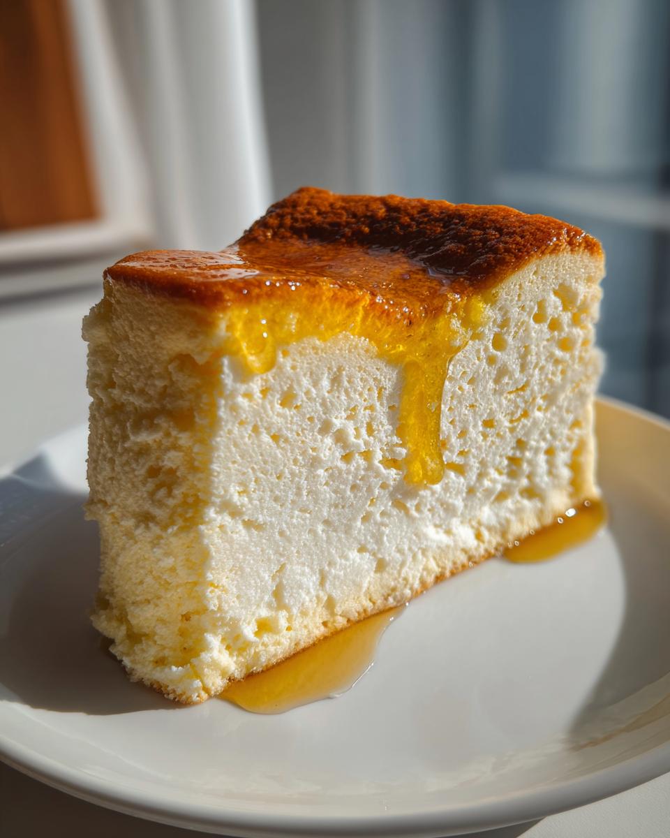 Yuzu Glazed Japanese Cheesecake​ - detail 1