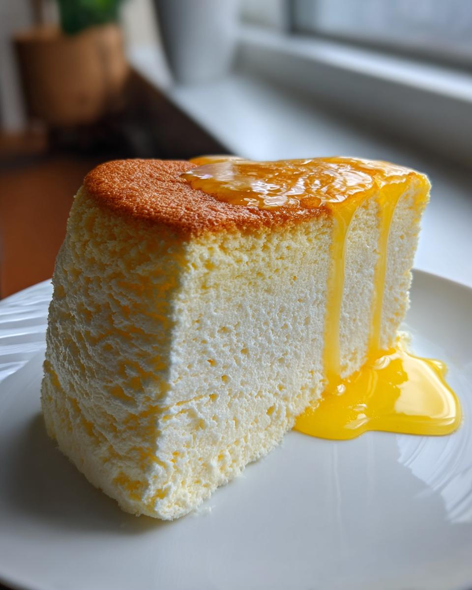 Yuzu Glazed Japanese Cheesecake​ - detail 2