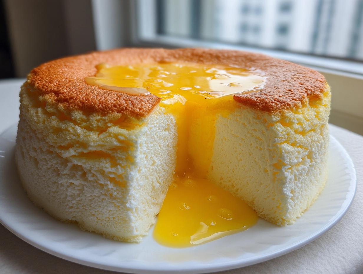 Foolproof 1-Hour Yuzu Glazed Japanese Cheesecake