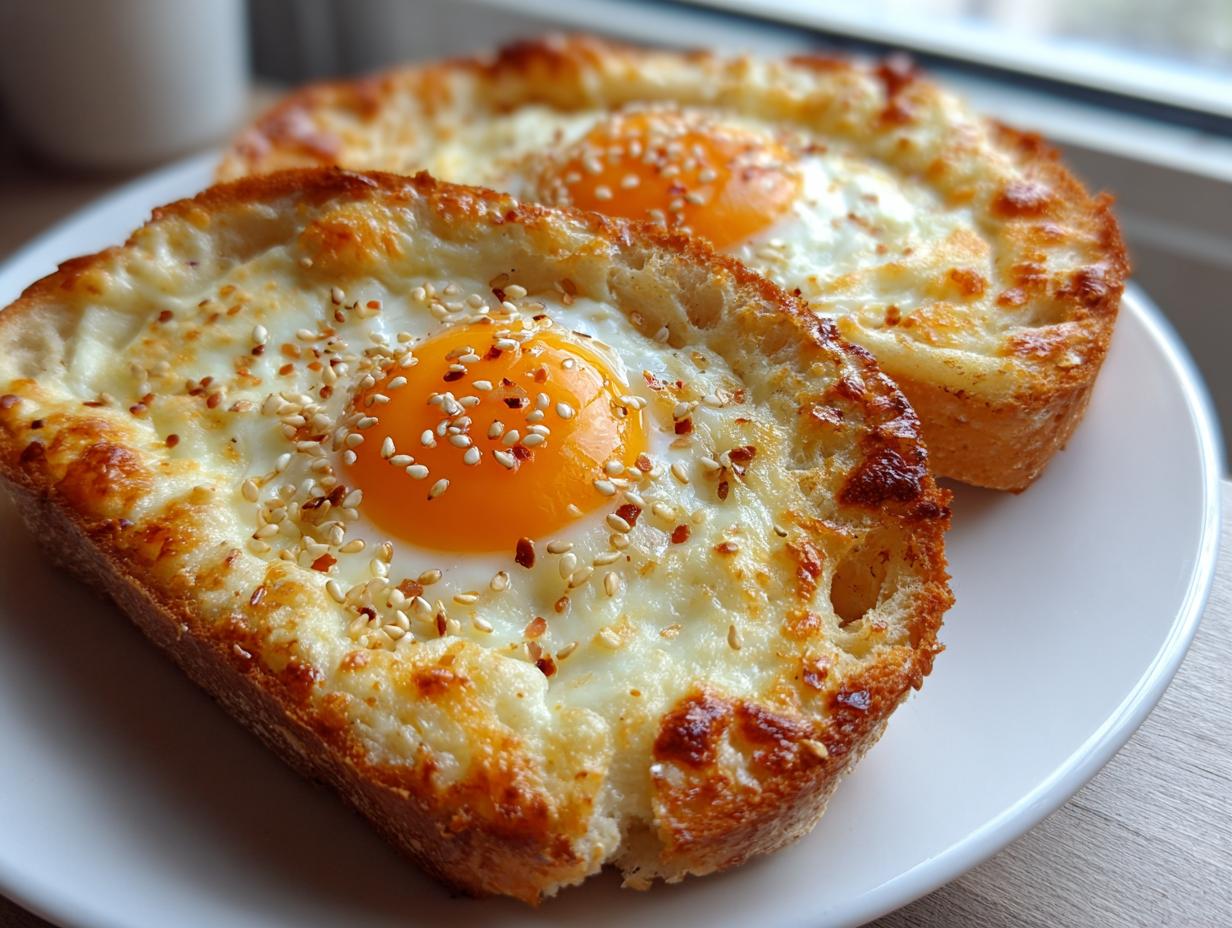 Air Fryer Egg and Cheese Toast in 10 Minutes Done
