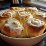 Air Fryer Fluffy Lemon Sweet Rolls