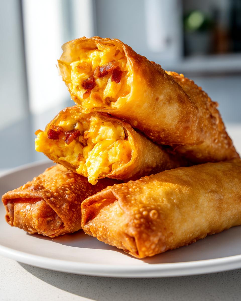 Air-Fryer Ham and Cheese Egg Rolls: 7 Minutes