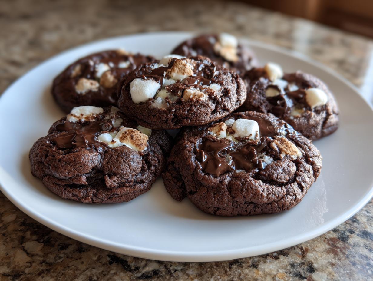 Amazing 30-min Air fryer hot cocoa cookies