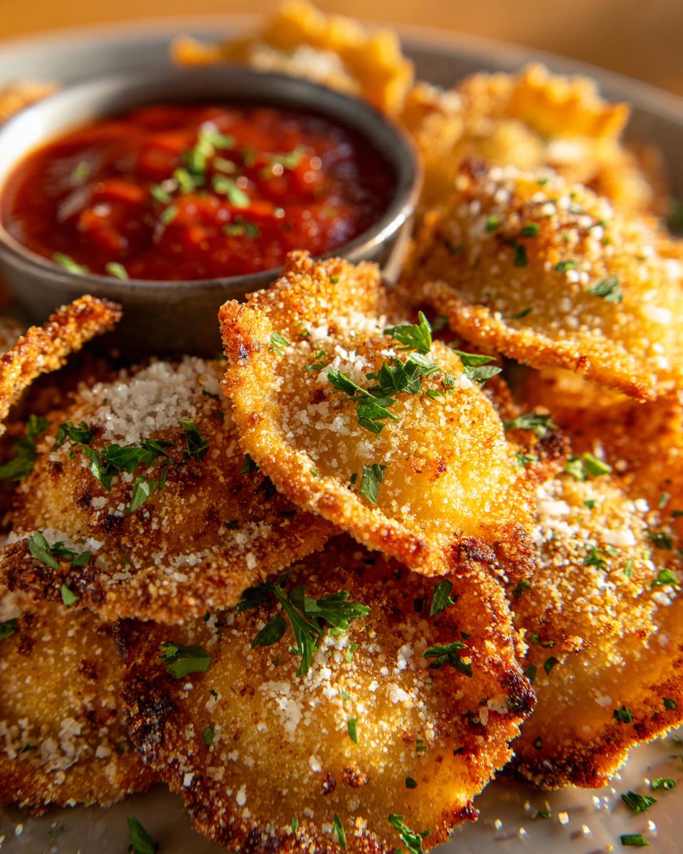 Air fryer ravioli - detail 2