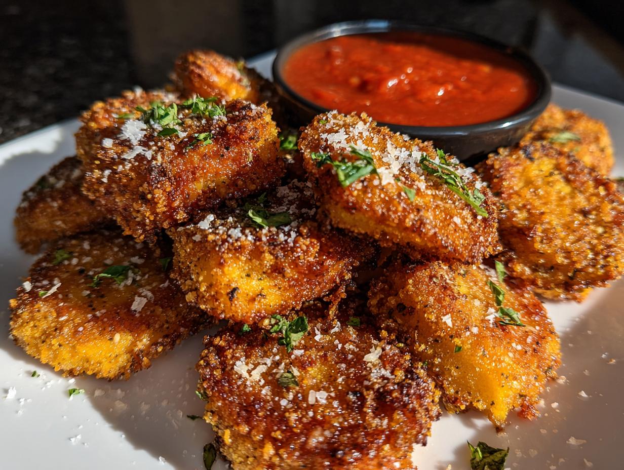 Air fryer ravioli: 27 min amazing crunch