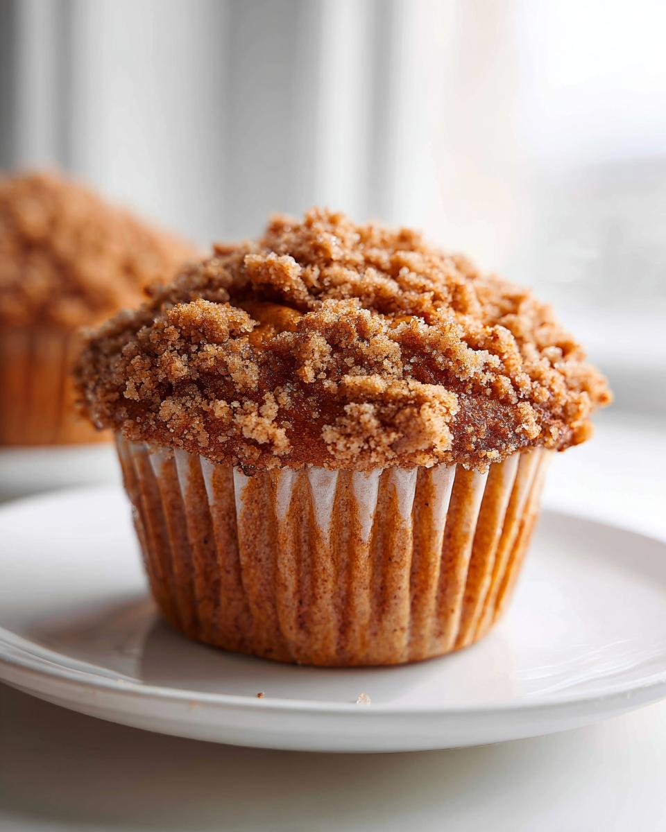 Apple Muffins with Cinnamon Crumble - detail 1
