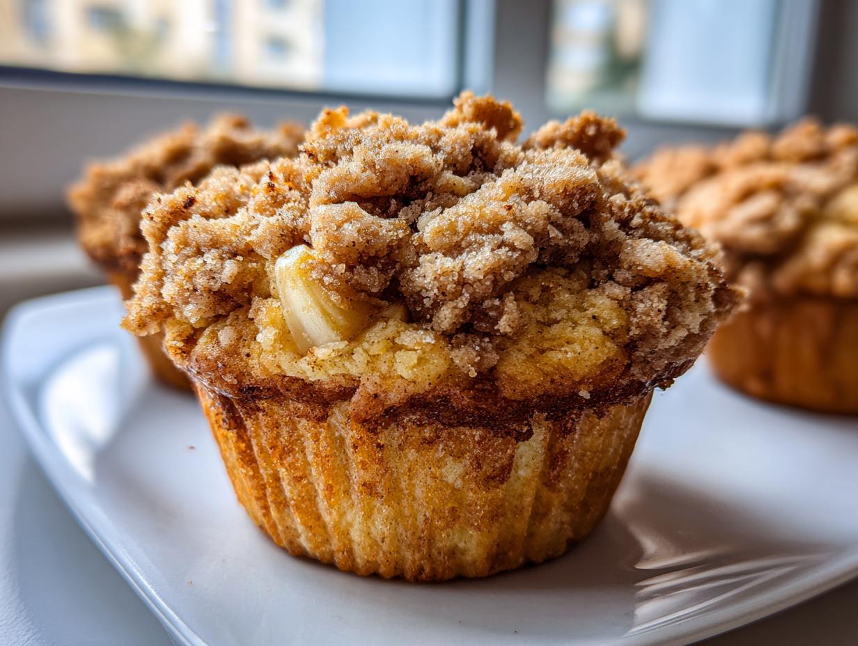 Amazing 12 Apple Muffins with Cinnamon Crumble