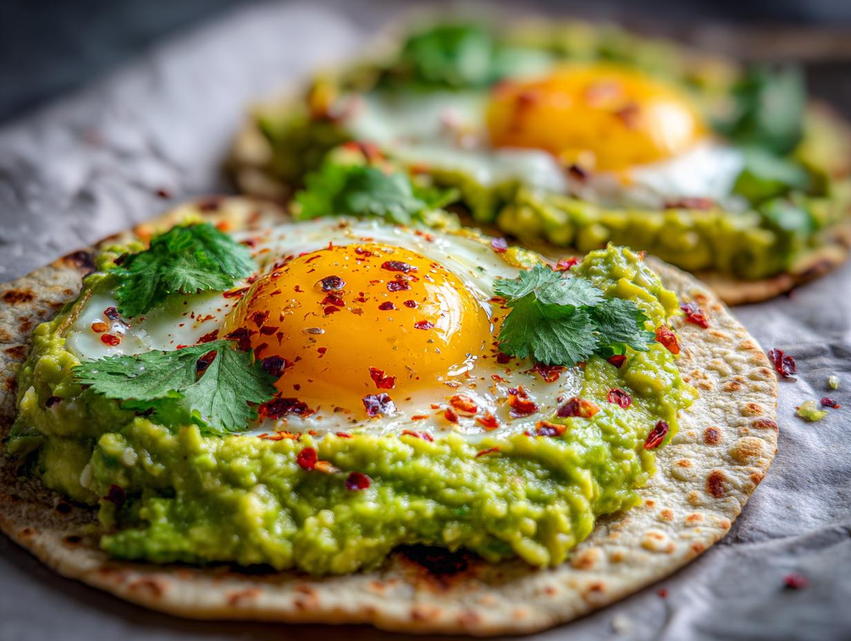 5 Minute Avocado Egg Breakfast Flatbread Good