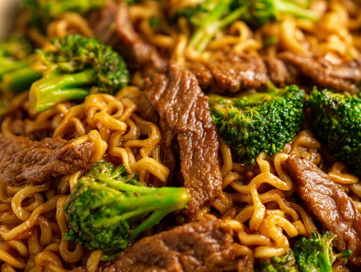 Amazing 30-Min Beef and Broccoli Ramen Noodles
