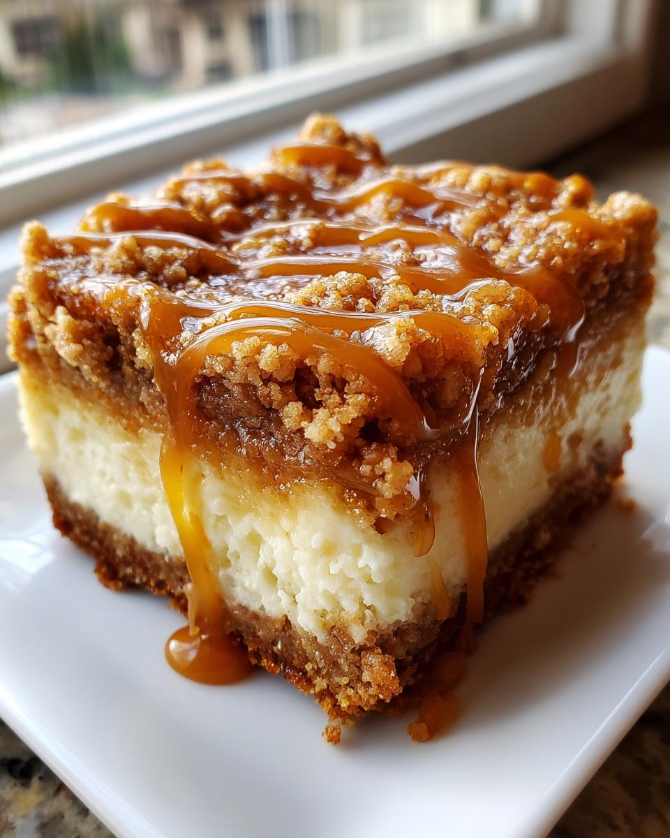 Caramel Apple Cheesecake Bars​ - detail 2