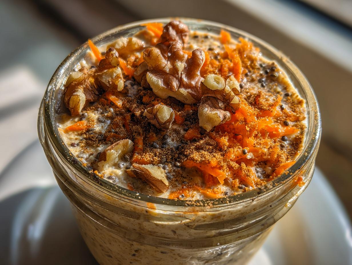 5 Minute Carrot Cake Overnight Oats Secret