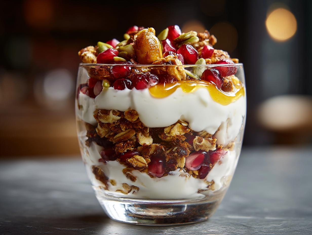 Stunning 4-Ingredient Chai-Spiced Granola Parfait