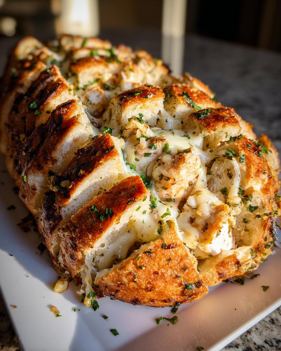 Chicken Garlic Pull Apart Bread - detail 1
