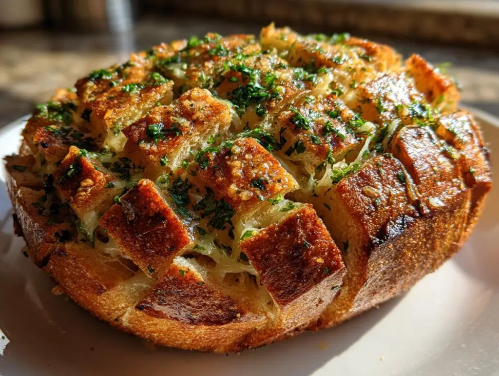Chicken Garlic Pull Apart Bread