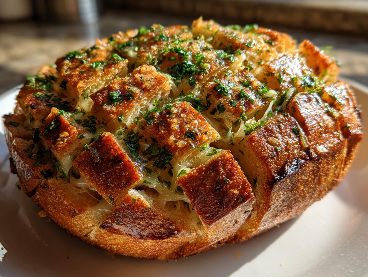 Amazing 30 Min Chicken Garlic Pull Apart Bread