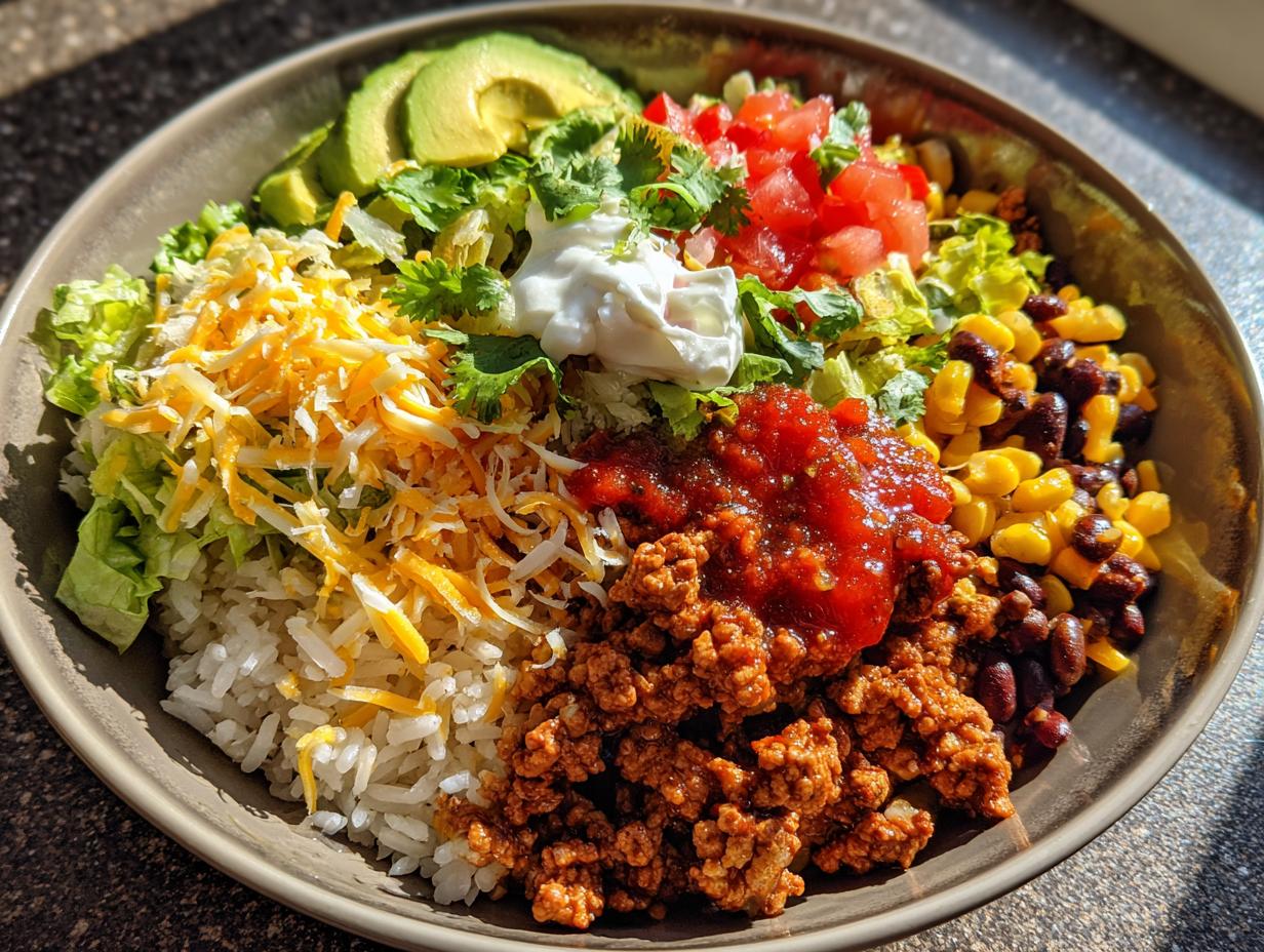 Magic 35-Minute Chicken Taco Rice Bowl