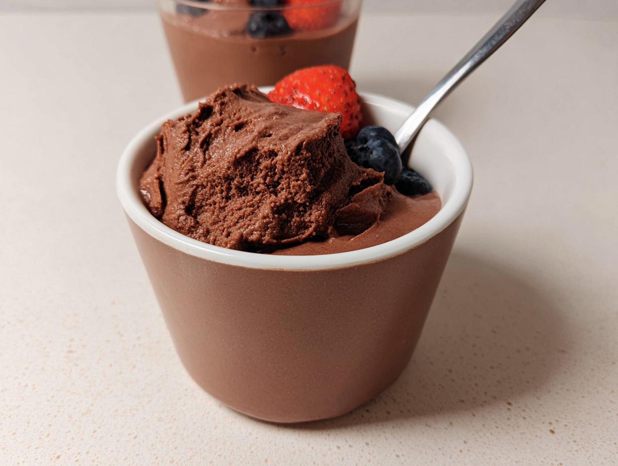 5 Minute Chocolate Protein Pudding Joy