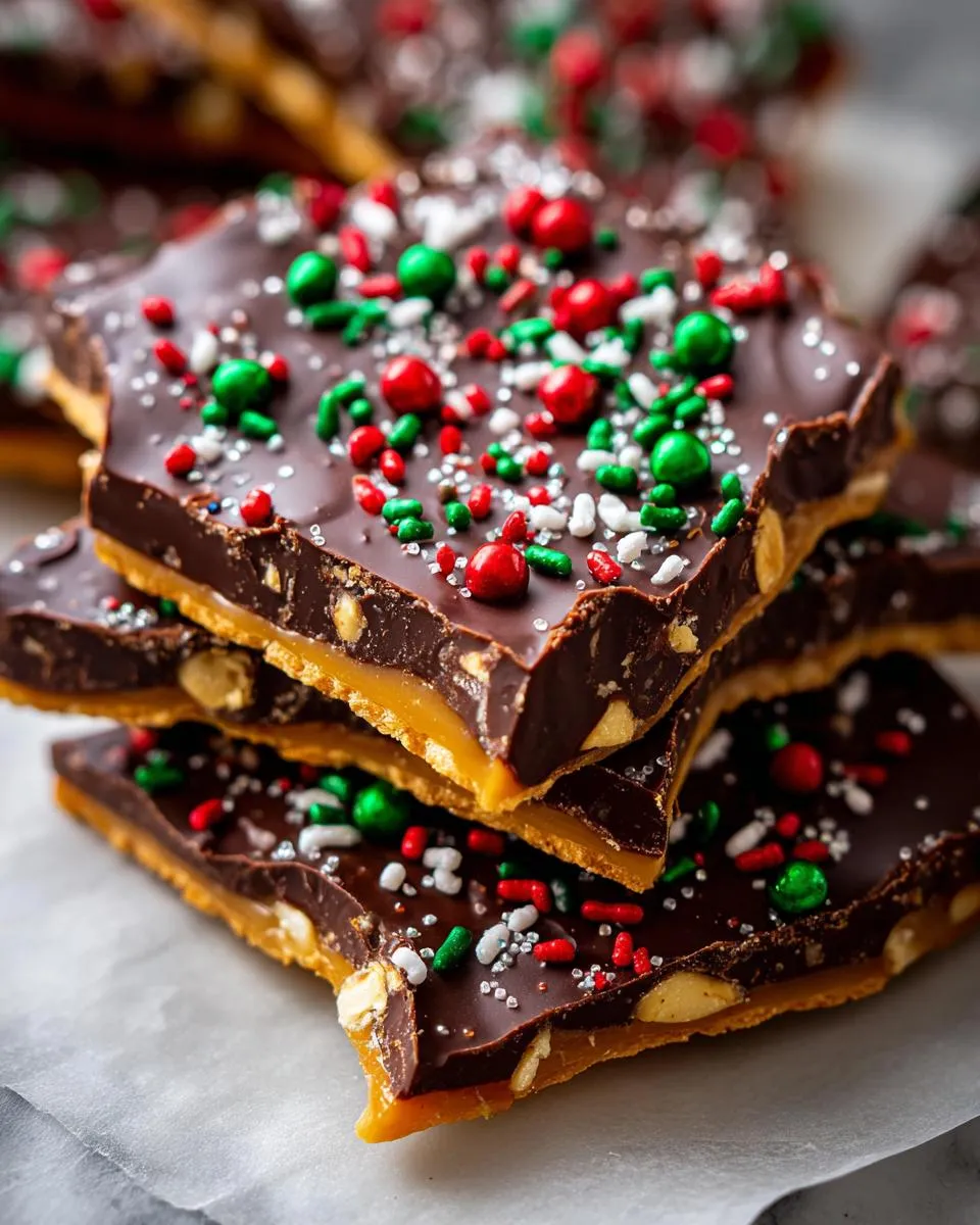 Chocolate Saltine Toffee - detail 1
