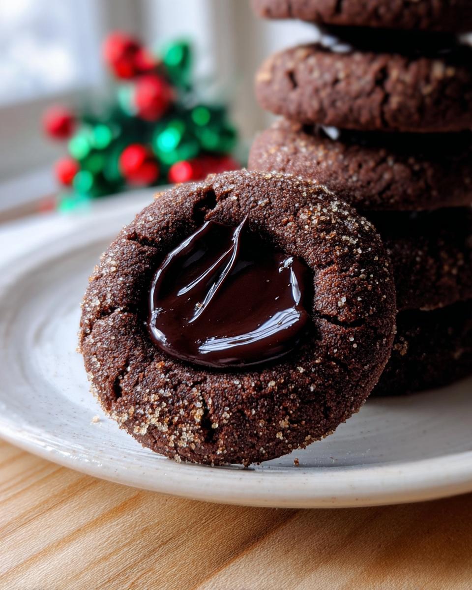 Chocolate Thumbprint Cookies - detail 1