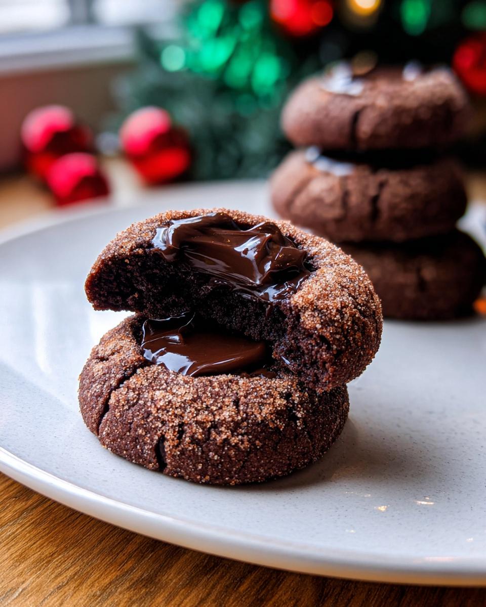 Chocolate Thumbprint Cookies - detail 2