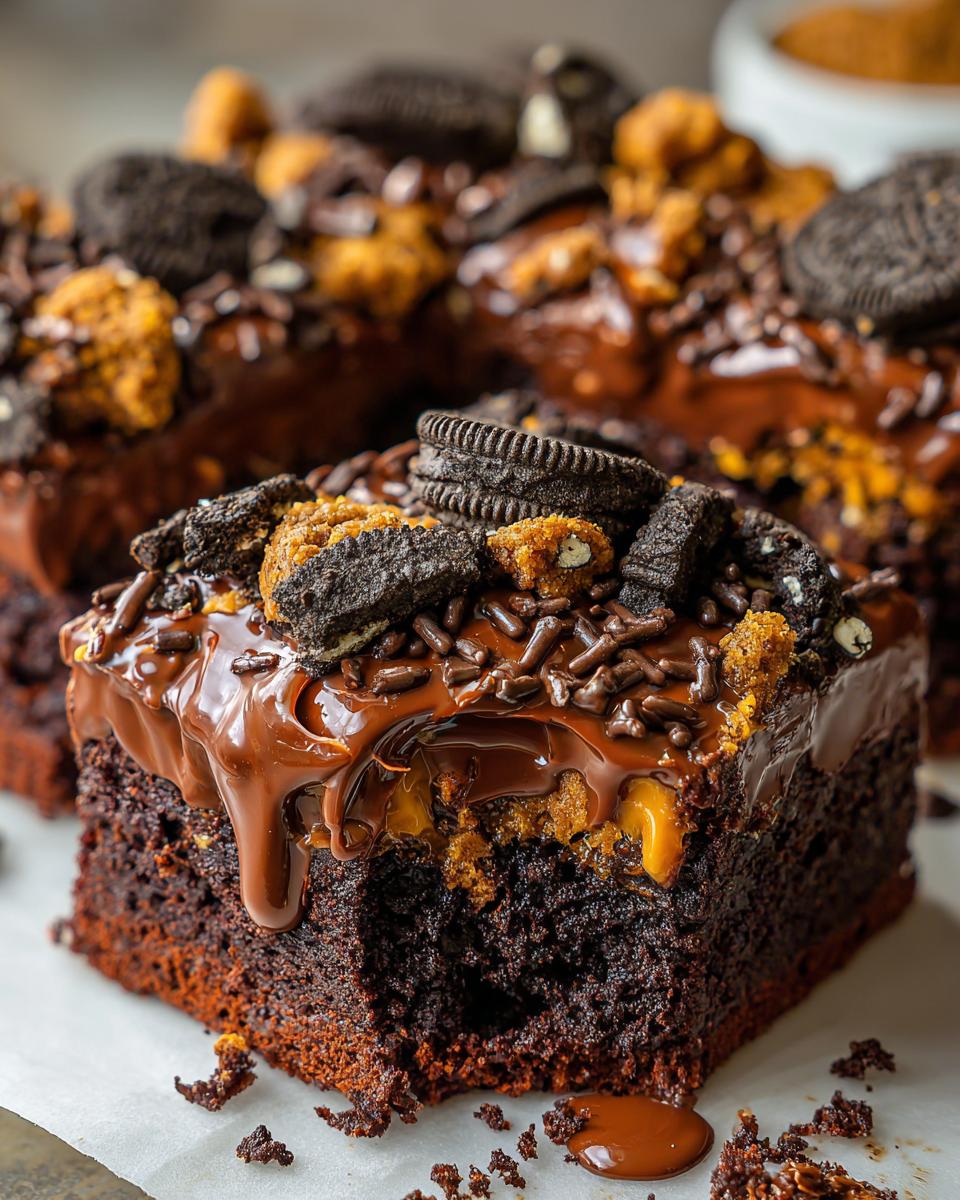 Chocolate sheet cake - detail 1