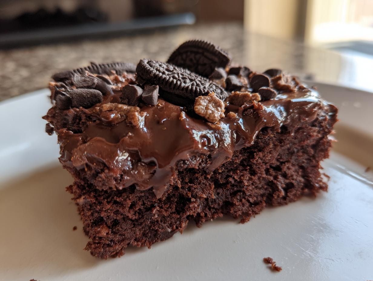 Amazing Chocolate Sheet Cake in 1 Easy Move