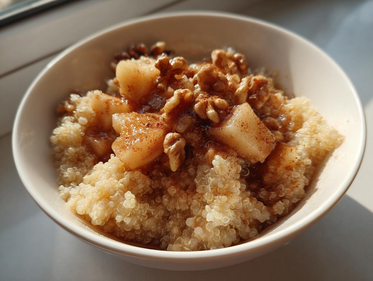 Amazing 20-Minute Cinnamon Apple Breakfast Quinoa Bowl