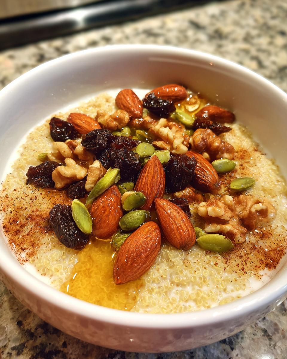 Amazing 1 Easy Cinnamon Quinoa Bowl 4 Cinnamon Quinoa Bowl with Milk and Nuts - detail 1