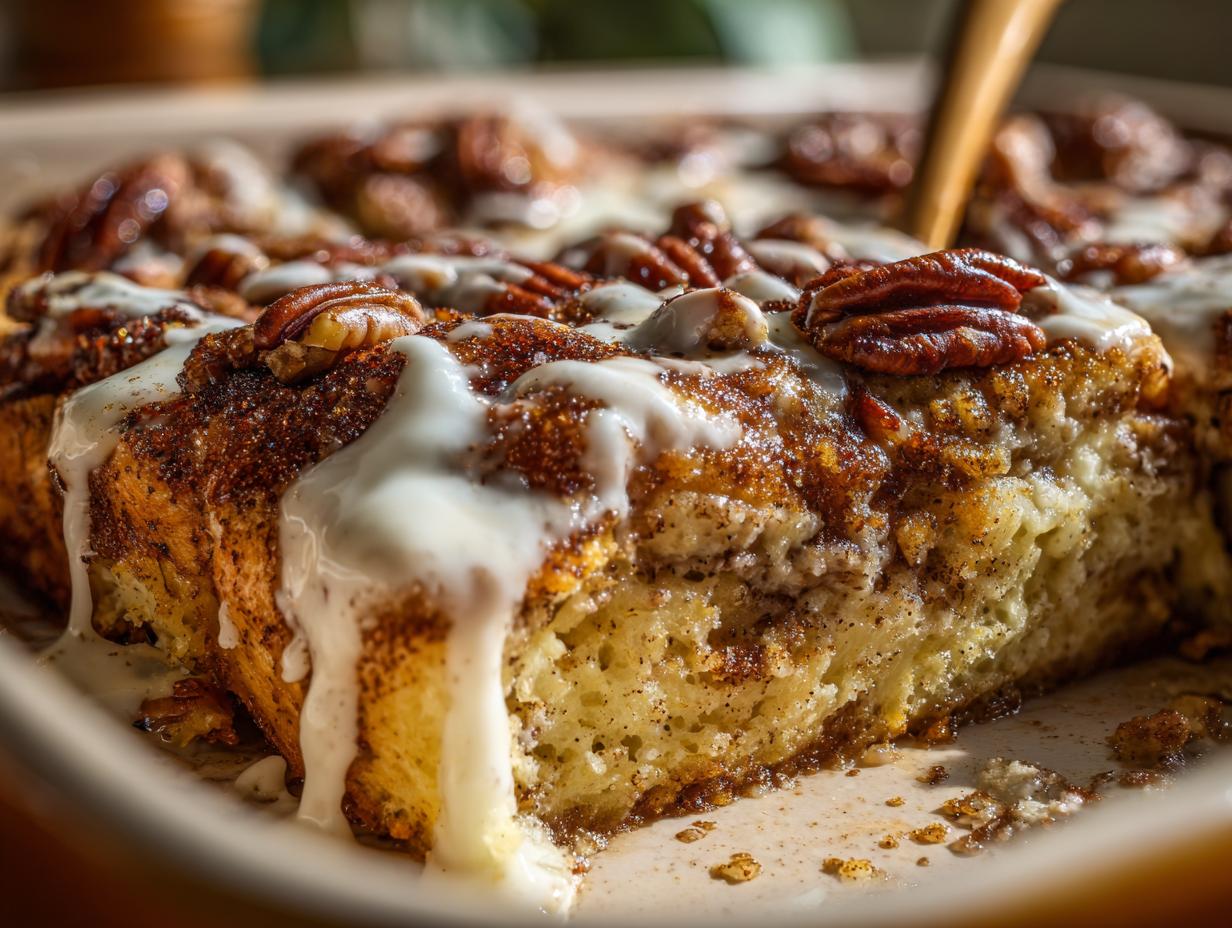 Stunning Cinnamon Roll Breakfast Casserole in 10 min