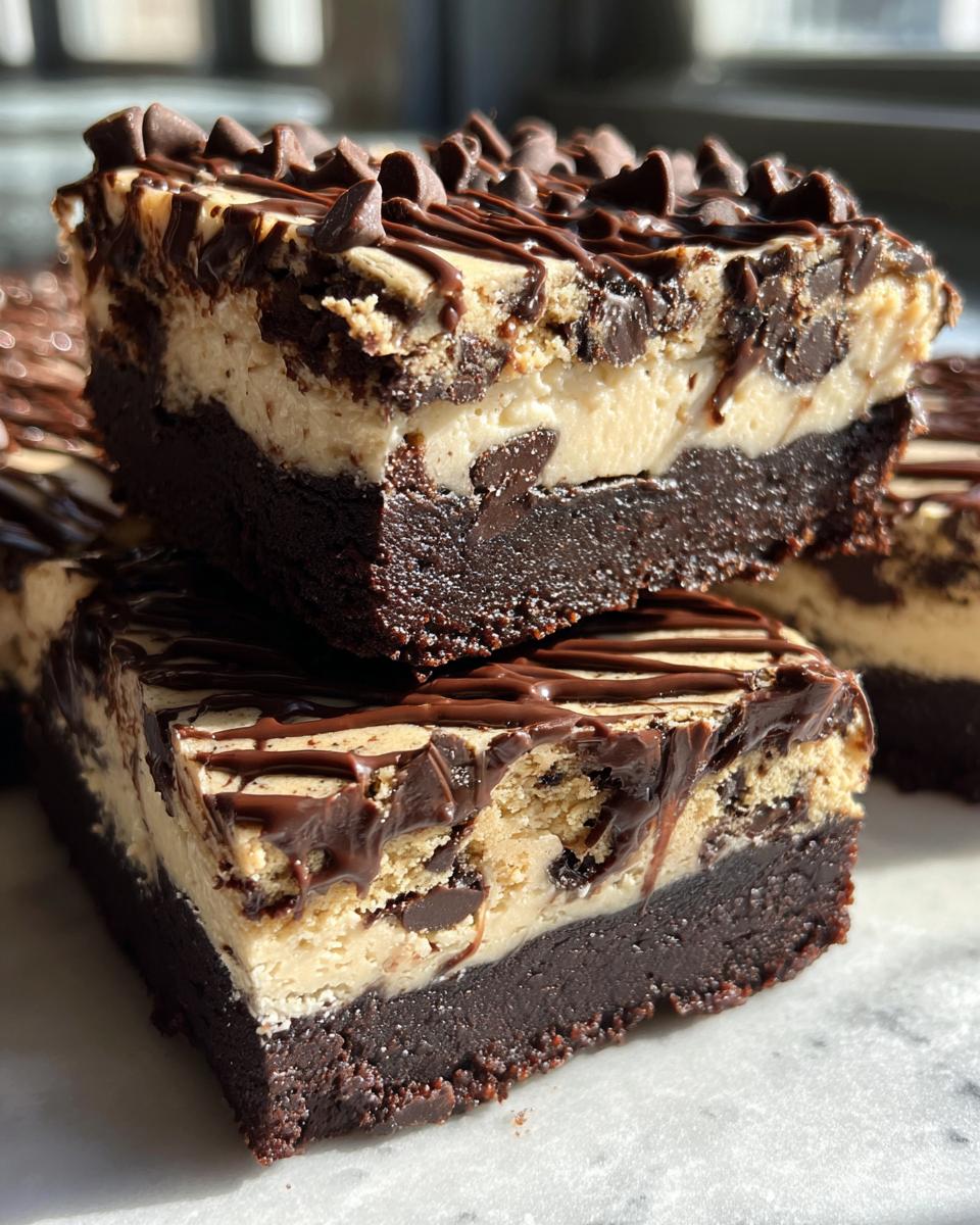Cookie Dough Brownie Bars - detail 1