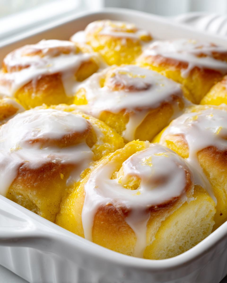 Copycat Bakery-Style Lemon Swirl Rolls - detail 2