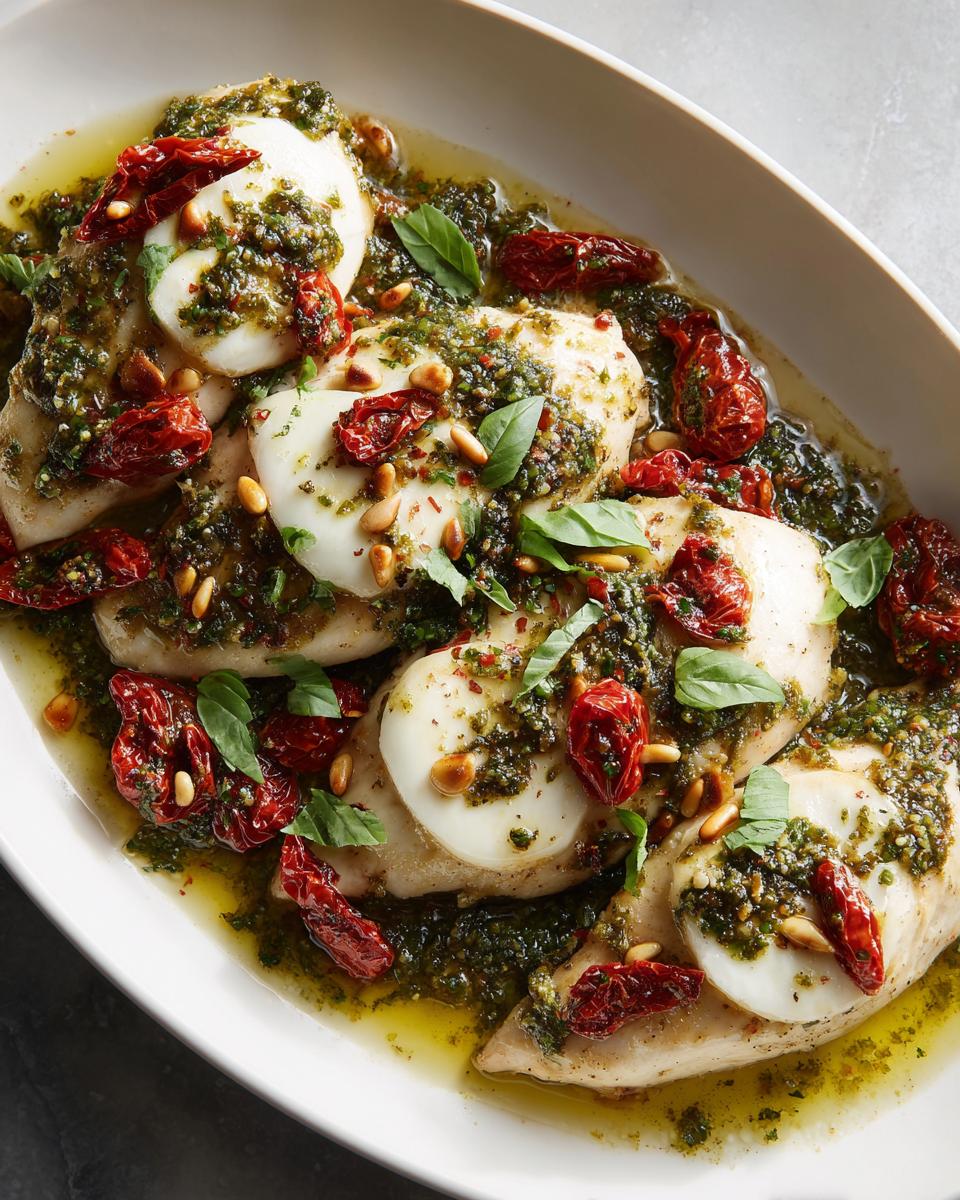 Copycat Italian Trattoria Pesto Chicken - detail 1
