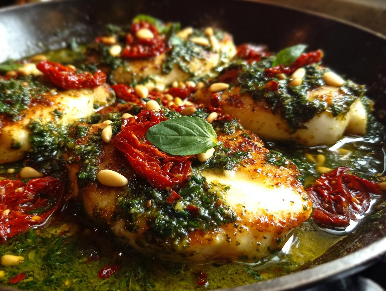 Amazing 30-min Copycat Italian Trattoria Pesto Chicken