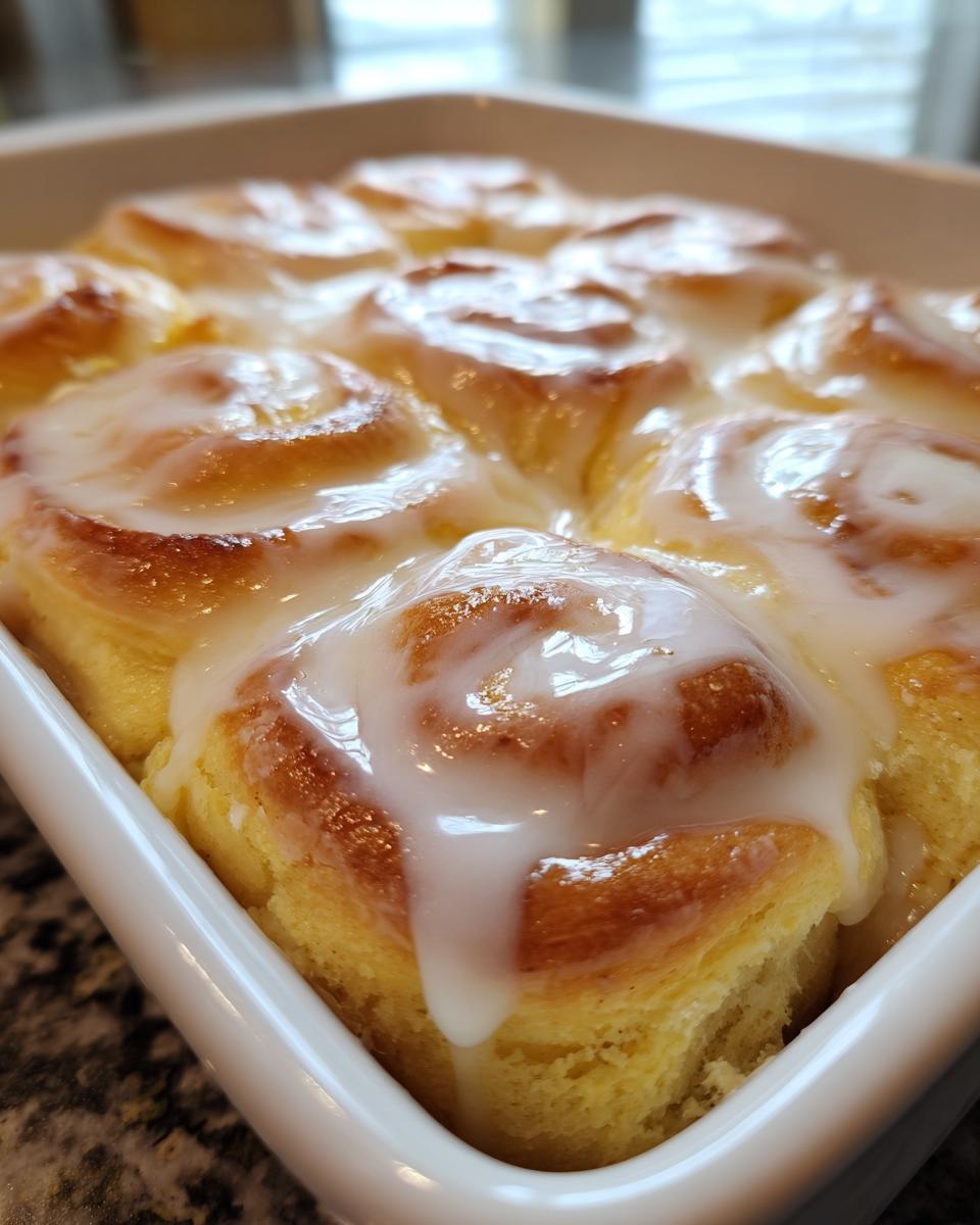 Cozy Winter Glazed Lemon Rolls - detail 1