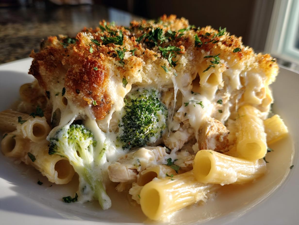 Cozy Winter Loaded Broccoli Pasta Bake 1 secret