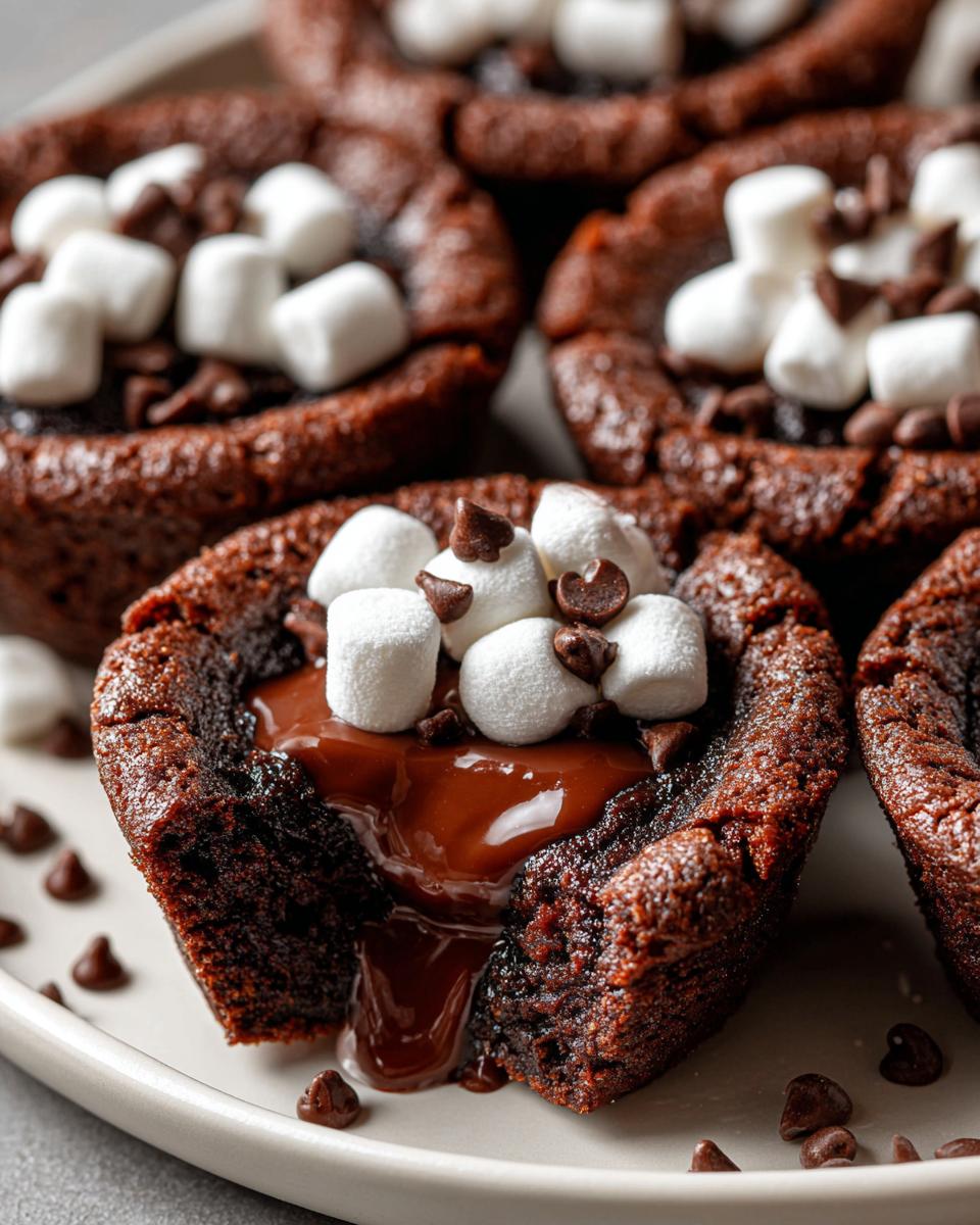 Cozy winter chocolate cookie cups - detail 1