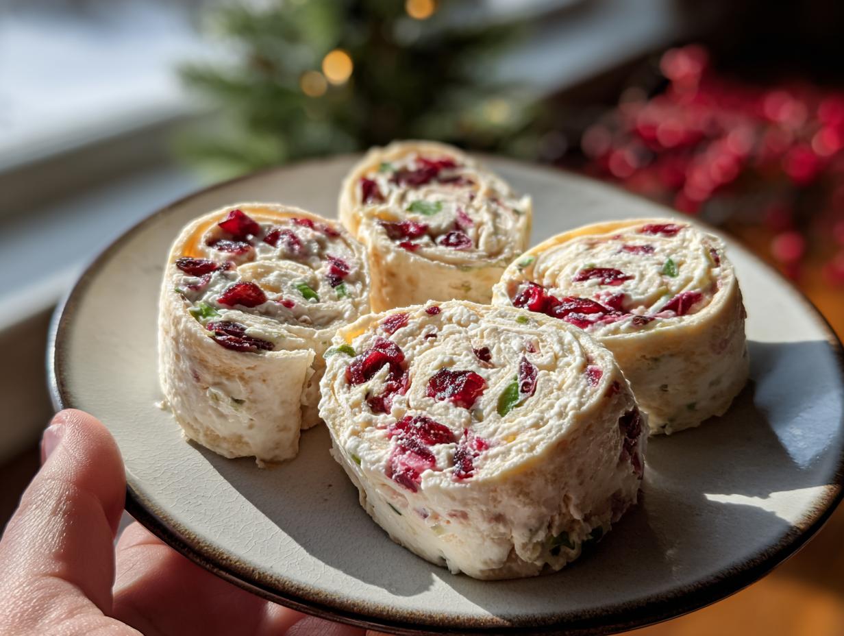 Cranberry Roll Ups: 8 Minute Magic Bites