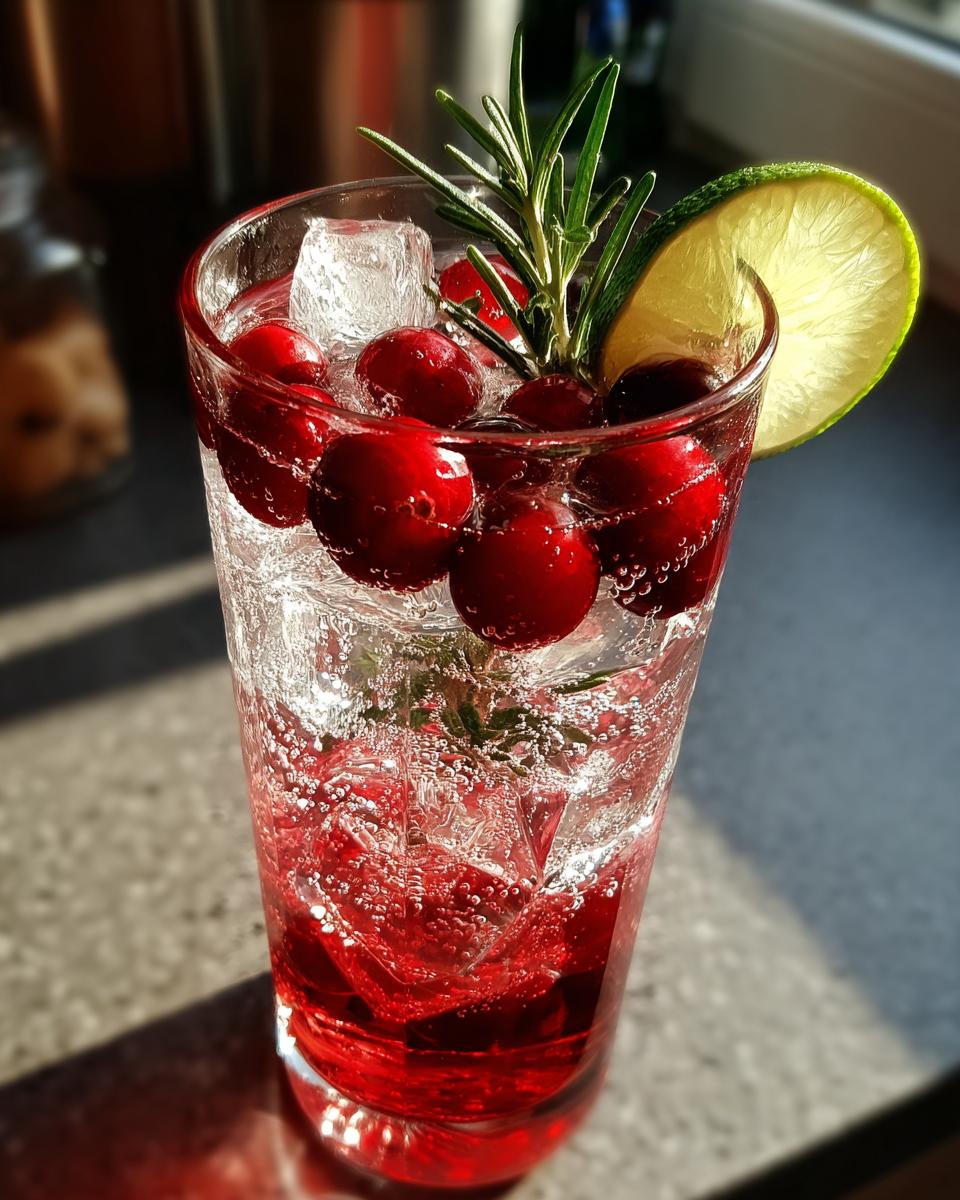 Cranberry Rosemary Mocktai - detail 1