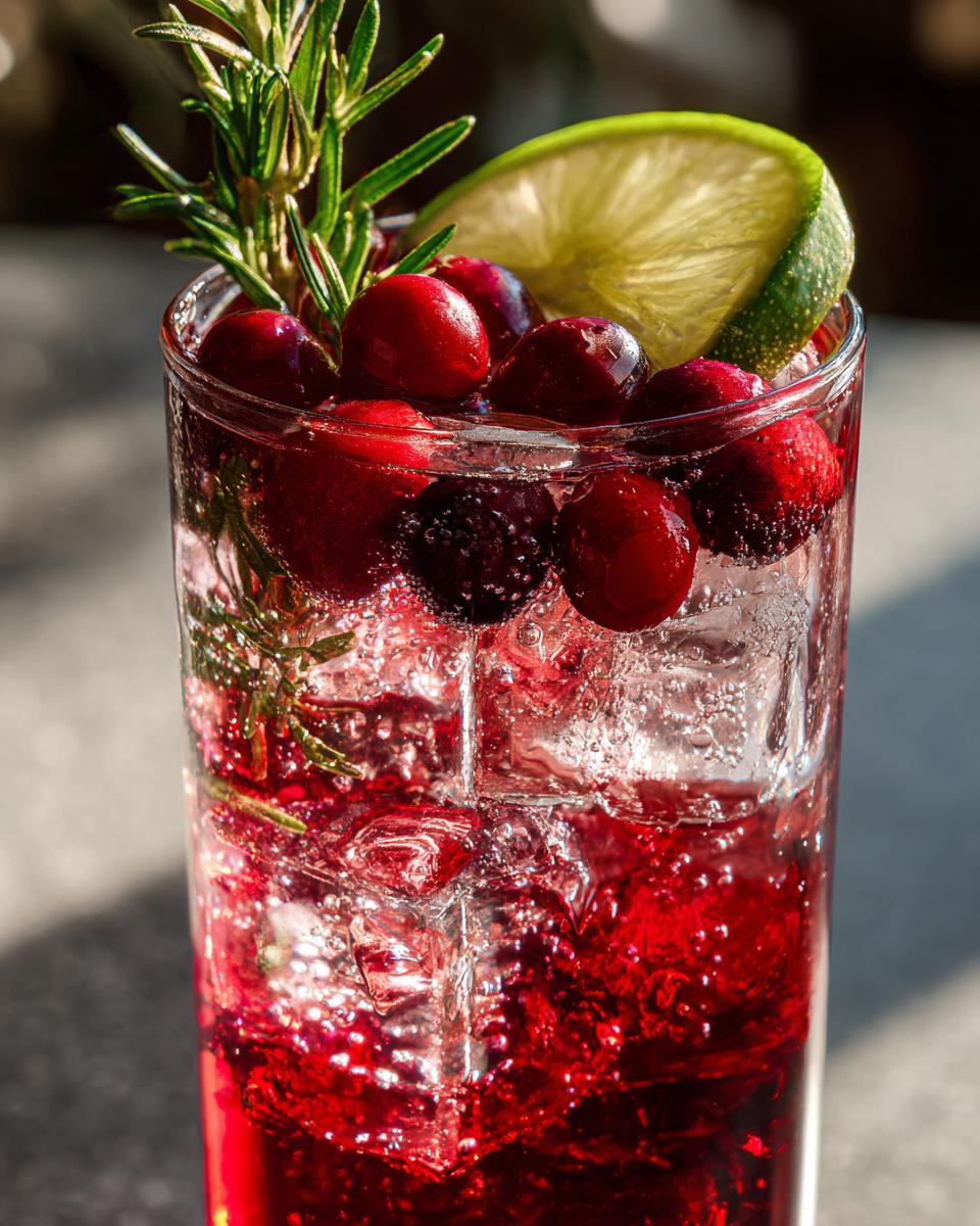 Cranberry Rosemary Mocktai - detail 2