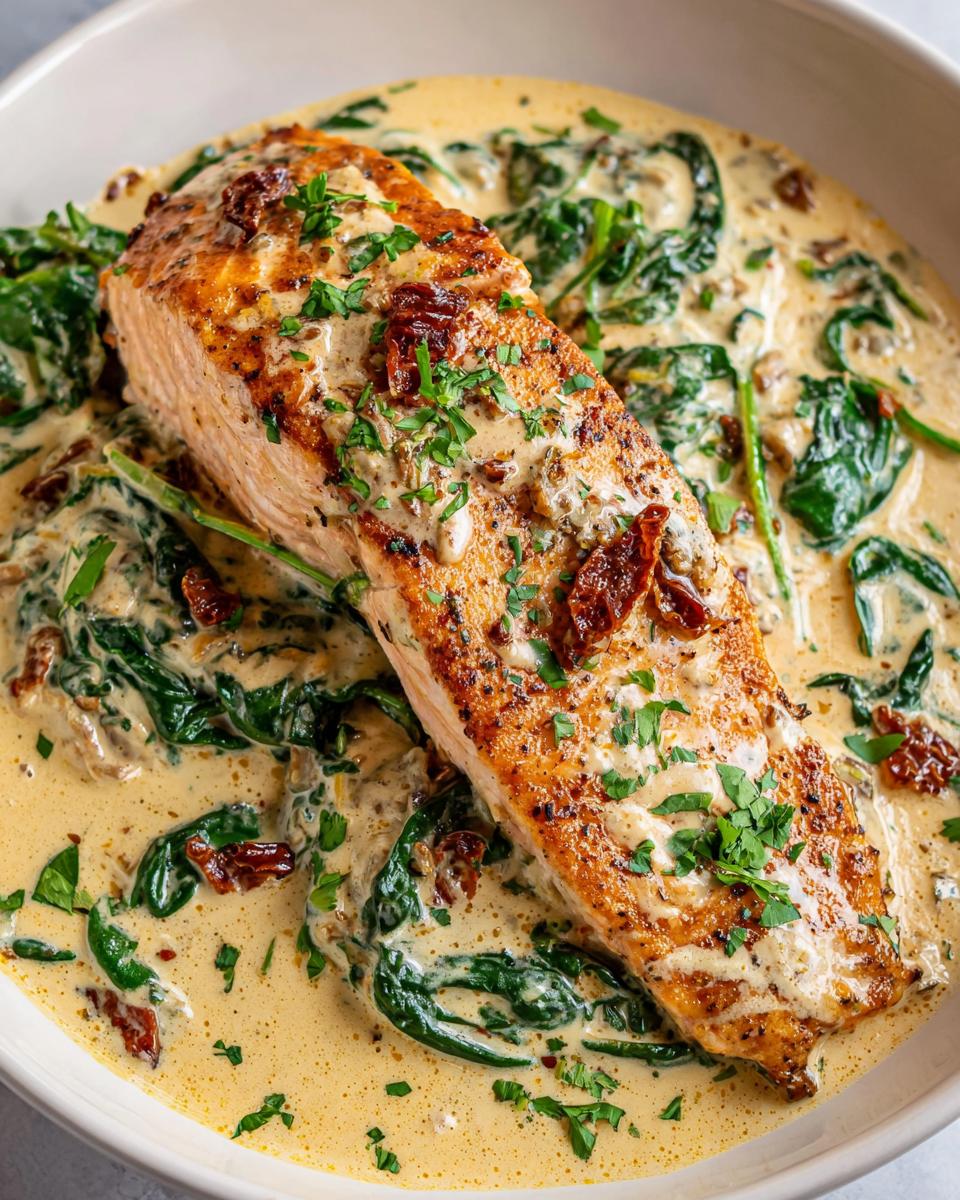 Creamy Tuscan Salmon - detail 2
