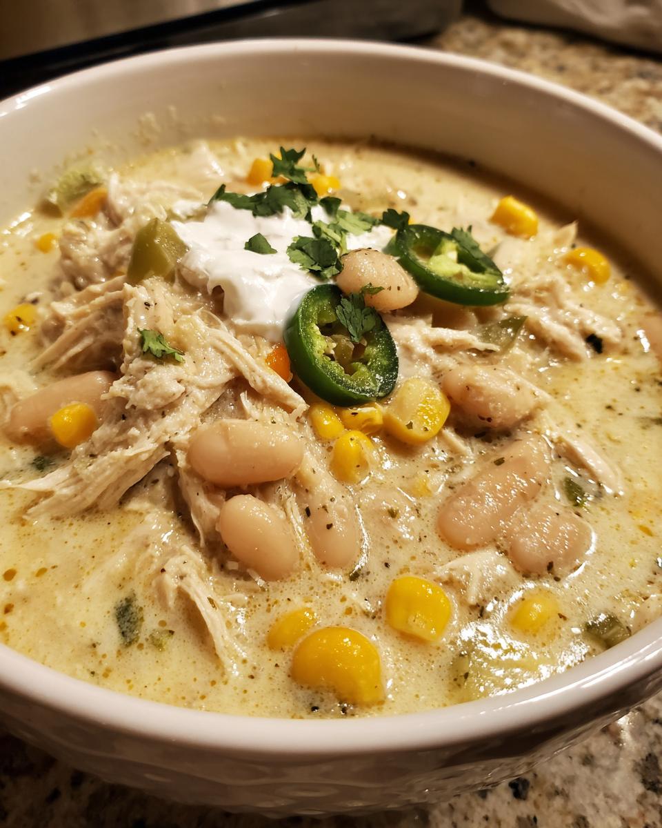Creamy White Chicken Chili - detail 2