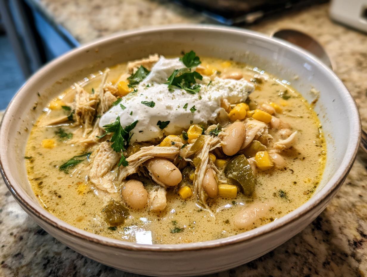 Amazing 1-pot Creamy White Chicken Chili