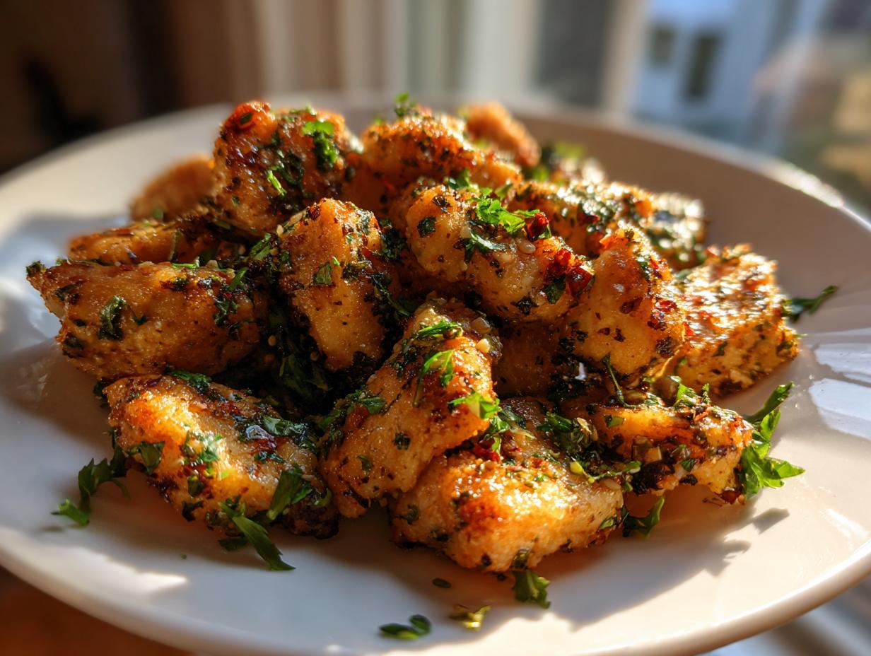 5 Minute Crispy Garlic Chicken Bites Magic