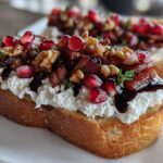 Crispy Turkey Bacon Balsamic Goat Cheese Crostini