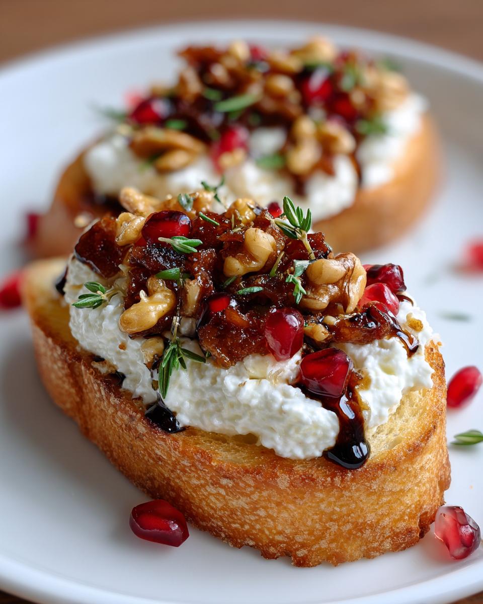 Crispy Turkey Bacon Balsamic Goat Cheese Crostini - detail 2